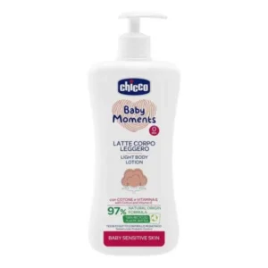 لوسیون بدن چیکو Baby Moments مناسب پوست حساس کودک حجم 500 میلی لیتر