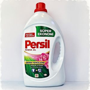 مایع لباسشویی پرسیل اصل، ژل لباسشویی پرسیل قدرت پاک‌کنندگی عمیق با رایحه گل رز، حجم بزرگ برای ۶۰ شستشو persil