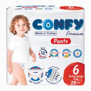 پوشک کانفی شورتی سایز6 – بسته ۳۶ عددی Maxi+ Pants Premium با Lifecare Technology و جذب هوشمند برای نوزاد