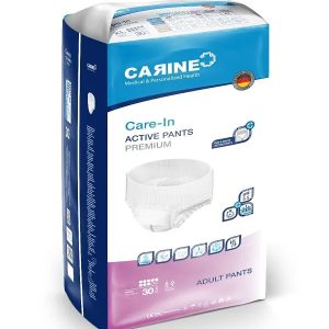 پوشک کارین آلمان شورتی متوسط – بسته ۱۶ عددی با جذب سریع و لایه تنفسی برای دور کمر ۷۰-۱۲۰ سانتی‌متر