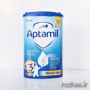 بسته‌بندی غذای کمکی آپتامیل 3 Pronutra با HMO و پربیوتیک برای کودکان نوپا از ۱۲ ماهگی به بعد.