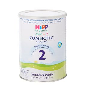 غذای کمکی هیپ 2 ارگانیک کمبیوتیک با فرهنگ لاکتیک طبیعی برای نوزادان ۶ تا ۱۲ ماه در حال weaning.
